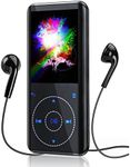 RUIZU 32GB MP3 Player with Bluetooth 5.3: Portable Music Player with Speaker, FM Radio, Voice Recorder, HiFi Lossless Digital Audio Video Playback, 2.4" Curved Screen, Touch Buttons, Supports 128GB