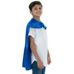 Everfan Superhero Capes for Kids Child Super Hero Cape | Polyester Satin (Royal Blue)