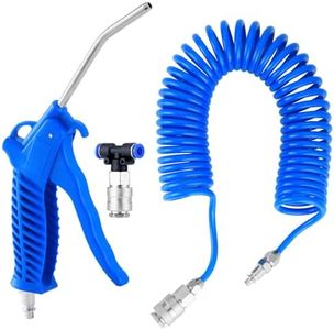 Fippy Pistola aria Camion Pistola Soffiaggio per Camion Kit di Pulizia per Camion Auto con con connettore piccolo UE, con tubo da 5 metri, Blu