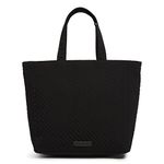 Vera Bradley Microfiber Tote Lunch Box, Classic Black, One Size