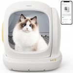 UBPet Self Cleaning Litter Box - 75L Extra Large Automatic Cat Litter Box with APP Control/Safety/Low Noise/Use Easily for Cats