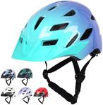 Kids Bike Helmet, Adjustable Youth Boys Girls Helmets for Ages 3-5-8-14 Years (50-57cm), Child Helmet with Visor and LED Light, Lightweight Multi-Sport Bicycle Scooter Skate Cycling Helmets