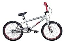 XN-8-20 Unisex Freestyle BMX Bike, 20" Wheel, 25-9T Gearing - Silver/Red