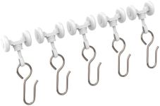 Room/Dividers/Now 20 Pack Curtain Track Roller Hooks - Glider Hooks for Curtains by Room Dividers Now (Pack of 20)