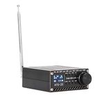 Full Band Radio Receiver AM FM SSB LSB USB Full Band Radio Scanner with Antenna MW SW Band Receiver ATS‑20 SI4732 USB Charging Black