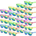 SCIONE 24Pack Sunglasses for Kids, Boys and Girls, Great Gift for Birthday Christmas Party Supplies, Beach, Pool Party Favors, Fun Gift, Party Toys, Easter Party Bag Fillers for Kids