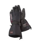 NAT'S M980, Deerskin Snowmobile Gloves - Adjustable Fit, Black, S