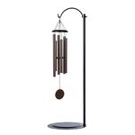 HOHIYA 36 Inch Wind Chime Stand for Windchimes Lantern Hummingbird Feeder Solar Light Home Tabletop Black 1 Pcs