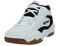 Python Wide (EE) Width Indoor Mid Racquetball (Squash, Indoor Pickleball, Badminton, Volleyball) Shoe (White; Size 10.0)