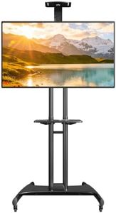 MOUNTUP Rolling TV Stand for 40-85 Inch TVs up to 100lbs Mobile TV Cart