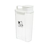 Ctomche Cat Food Container,Pet Food Storage Container with Airtight Lid and Pour Spout,Tall 3L Food Storage Container for Dry Food Cat Food Storage Treat Dispenser,BPA Free Clear Plastic