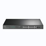 TP-Link TL-SG1218MP 18-Port Gigabit Rackmount Switch with 16 PoE+ (16 PoE+ Gigabit RJ45 ports, 2 Gigabit Non-PoE RJ45 ports, 2 Combo Gigabit SFP Slots, 250 W, Rackmount)