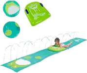 BigMouth x Squishmallows Wendy The Frog Lawn Water Slide, Includes Surf Glider, Outdoor Splash Toy for Backyard Lawn or Park - 18 Feet