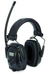 Honeywell 1030333 Howard Leight Sync Electo Digital Earmuff with FM Radio and Stereo, Advanced Response Technology, LCD Display, 10 Station Memory Presets, SNR 29 dB (1 Piece)