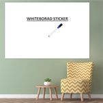 HOME13 White Board Wall Sticker Removable White Borad Wallpaper with 1 Marker for Home, School,Office, College (2 feet by 4 feet Pack of 2)