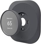 Spigen Wall Plate Designed for Google Nest Thermostat Wall Plate (Included Metal Plate and 4 Screws) - Charcoal Gray