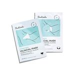 Bushbalm Hydrogel Vajacial Mask - Hydrating Mask with Hyaluronic Acid and Aloe Vera to Cool and Soothe Skin Post-Hair Removal, 1 Trianlge and 1 Side Strip Mask Included - Full Set