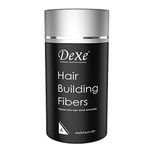 Dexe Classic Necessity Easy to Use Lose Hair Building Fibres 22g (Black), Thick Hair, Instant Results, Plant and Cotton based Fibers, For Men and Women