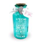 Messages Of Love Light Up Jar Friend | Birthday Unisex | Home Décor | 2 x AA, Multi, OneSize