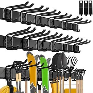 klasit Garage Wall Organizer,21Pack Carries 1200 lbs,Garden Tool Organizer 99in With Large Storage Space,Easy Assembly, Sturdy Design,for Efficient Tool Storage Garage Organization