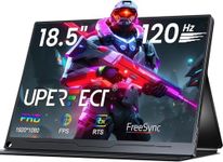 UPERFECT Portable Monitor 18.5 Inch 120Hz, Portable Gaming Monitor 1080p FHD 100% sRGB Matte Screen, IPS HDR FreeSync Speaker HDMI USB C Monitor, VESA & Smart Cover