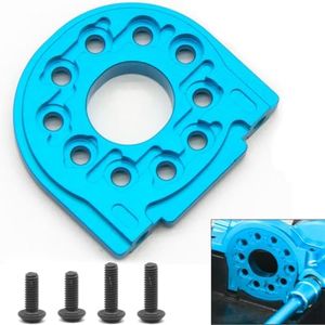 Upgrade Aluminum Alloy Motor Mount Plate Compatible with Tamiya TT02 1/10 RC On-Road Touring Car - TT02 Motor Bracket High-Performance Upgrade Replacement (Blue)