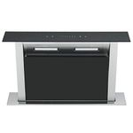 Cookology Downdraft Extractor Fan 60cm Kitchen Island Cooker Hood (Black Glass)