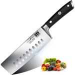 SHAN ZU Kitchen Knife Nakiri, Japanese Knife of 16,5 cm, Chef Knife German Stainless Steel, Knife for Vegetables Professional with Ergonomic Handle and Gift Box