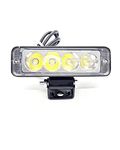 AUTOPOWERZ Heavy Clamp and Strong Aluminum High Power LED Fog Lights for Bikes and Cars (4 LED Fog Single, Light Color: White)