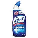 Lysol Toilet Bowl Cleaner, Power, For Cleaning and Disinfecting, Stain Removal, 10x cleaning actions, 710ml