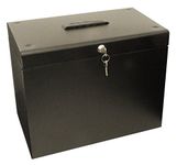 Top Quality Shop A4 Home File Box & 5 Suspension Files - Black