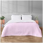 GC GAVENO CAVAILIA Reversible Quilted Bedspread Double Comforter Bed Throw 150x200 - Ultra Soft Quilt Bedspread Coverlet 100% Polyester - Purple