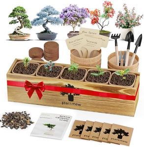 Bonsai Tree Kit for Beginners - 5 Unique Japanese Bonsai Seeds, DIY Indoor Gardening Crafts for Adults | Valentine's, Mother's Day & Birthday Gifts for Women and Men | Complete Starter Kit with Tools
