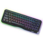 KEMOVE K68 60% Wireless Mechanical Keyboard, Cherry MX RGB Switches Supports 2.4G/Bluetooth5.0/USB-C, RGB LED Backlit Hot-Swappable Compact 68 Keys Wired Gaming Keyboard for Mac Windows