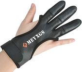 SHARROW Traditional Archery Gloves Full Tip Leather Shooting Glove 3 Finger Guard Hand Protective Gear(XL)