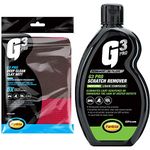 G3 Pro 7191A Deep Clean Clay 1 Mitt, Black & Purple and 7164 500ml fessional Scratch Remover Liquid