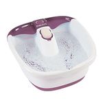 HoMedics Bubblemate Foot Spa and Massager with Keep Warm Function, Soothing Soak Massage Nodes, Bubble Turbo Strip, Pedicure Pumice Stone