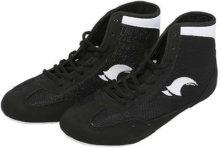 GoldeneAmeisen Chaussures de Boxe,Bottes de Boxe Mixte,Chaussures de Boxe Jeunes,Respirant et léger,Unisexe,Résistantes à l'abrasion,Durable,Antidérapant,pour Taekwondo,Boxe,Kung Fu,Taichi,Lutte