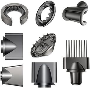 8PCS Gentle Air Attachments/Diffuser/Styling/Concentrator/Filter Cleaning Brush/Wide tooth comb/Smoothing Nozzle Accessories Compatible with Dyson Supersonic Hair Dryer HD01 HD02 HD03 HD04 HD08 HD15