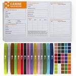 Good|Harbor Pet Puppy Whelping ID Kit - Dog ID Collars, Sticker Sheet & Vaccination Record Booklets