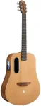LAVA ME 4 Solid Spruce Top Series,HILAVA 2.0 Smart Acoustics Electric Guitars,right handed,with 3.5 inch TouchScreen,FreeBoost 2.0, AirFlow Bag, Woodgrain Brown/Burlywood,41 inch