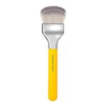 Bdellium Tools Professional Makeup Brush - Studio Series 972 Large Rounded Double Dome Blender - With Soft Synthetic Fibers, For Foundation Application & Blending (Yellow, 1pc)