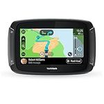 TomTom Motorcycle Sat Nav Rider 500, 4.3 Inch, with Motorcycle Specific Winding and Hilly Roads, Updates via Wi-Fi, Compatible with Siri and Google Now, Lifetime Traffic and Speed Cams, EU Maps ,Black