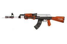 Storm AK-47 Airsoft Rifle, for Kids and Adults, Black