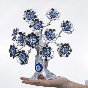 YU FENG Evil Eyes Tree Amulet Table Centerpiece Turkish Ornament for Home Office Decor Housewarming