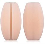 PLUMBURY® Women's Silicone Bra Strap Pain Relief Cushions Pad Holder/Comfortable Non-slip Shoulder Pads, Beige