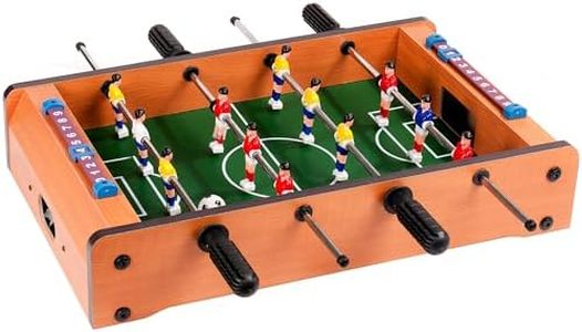 M.Y Mini Table Top Foosball Game | 41cm x 23cm | Six-A-Side Football Table Game For Kids and Adults | Football Gift