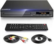 DVD Player for TV,All Region Free CD/DVD Player with HDMI/AV Output,Support Mic's/Karaoke,USB/SD Card Reader,Contains HDMI/AV Cable for NTSC/PAL DVD Players,Full Function Remote Control for DVD Player