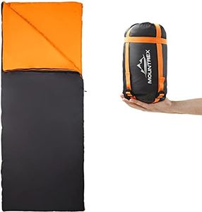 MOUNTREX® Schlafsack - Kleines Packmaß & Ultraleicht (730g) Sommer Deckenschlafsack - Outdoor Sommerschlafsack – Camping, Reise, Festival – Koppelbar
