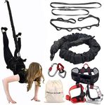 PRIOR FITNESS Bungee Fitness Set, Professional 4D Flying Exercise Bungee Kit with Rigging Hardware Heavy Duty Bungee Dance Rope Sturdy Antigravity Bungee Workout Equipment for Home Gym Studio S